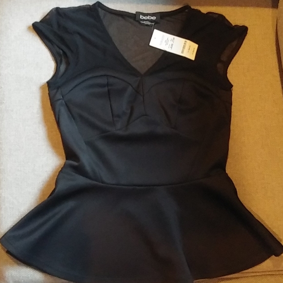 Sold Bebe Peplum Dress-top - Picture 1 of 5